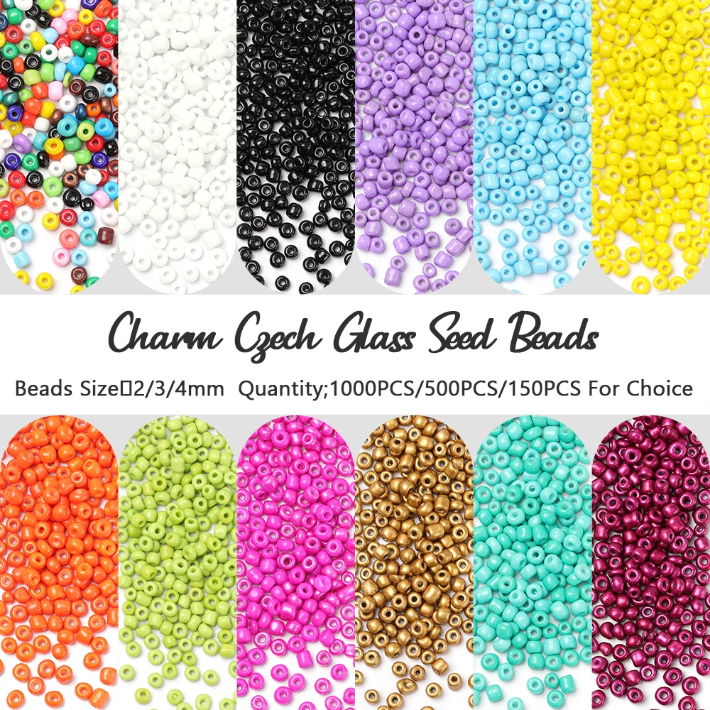 

Round Beads For Jewelry Making Czech Seed Beads For DIY Craft Necklaces And Bracelet Supplies Accessories