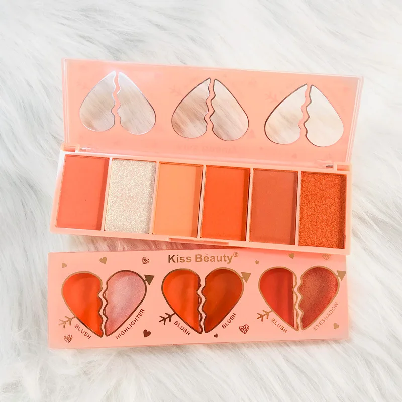 

3 In 1 Highlighter Eye Shadow Blush Horizontal Silkworm Set Pearlescent High Gloss Diamond Eyeshadow Palette Makeup Cosmetics