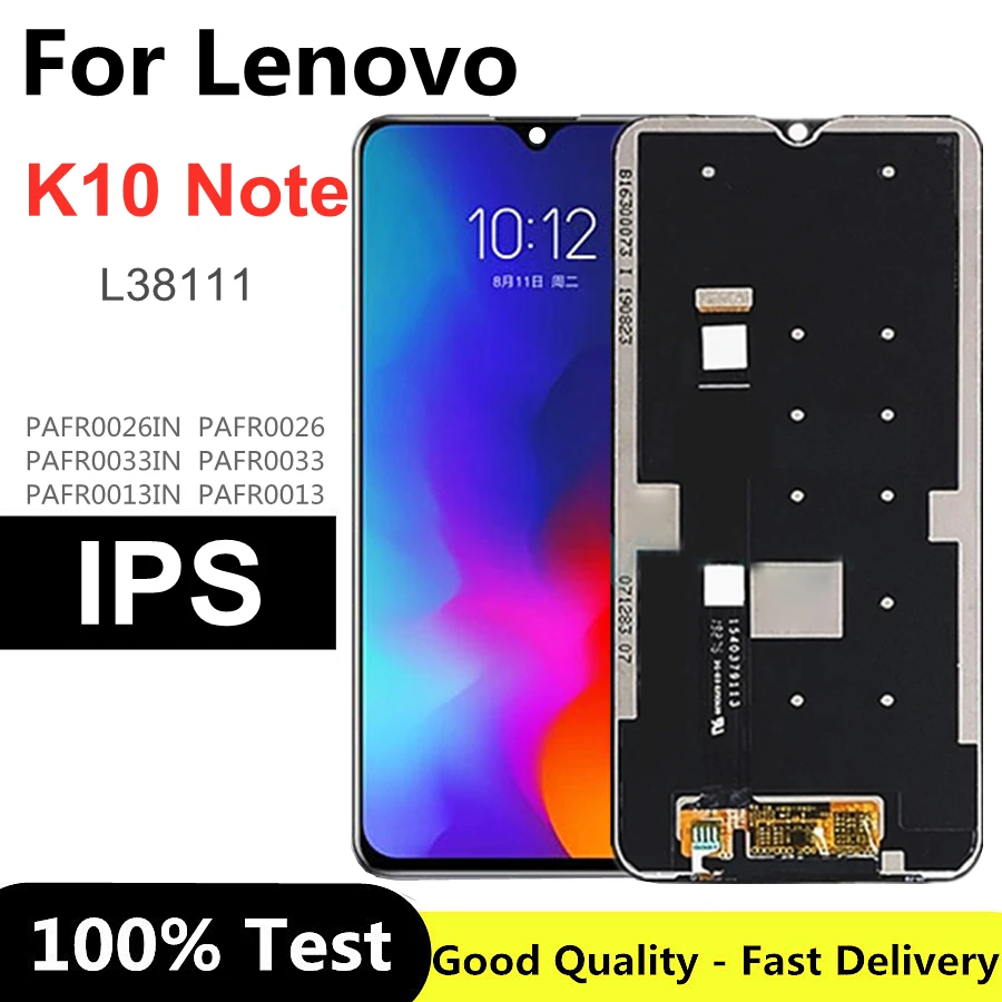 

6.3" For Lenovo K10 NOTE LCD Display With Touch Screen Sensor Digitizer Assembly For LENOVO K10 Note L38111 lcd