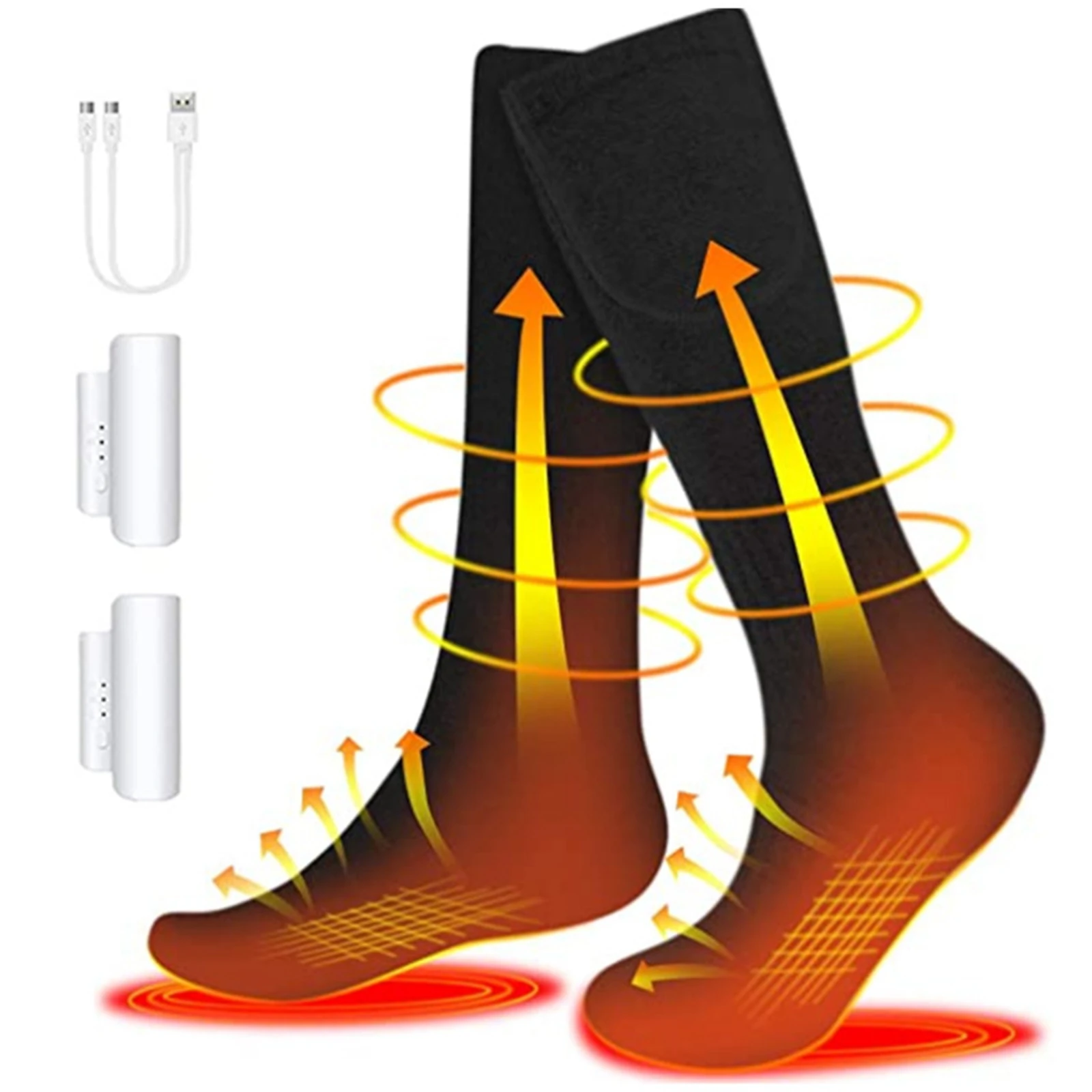 

Heated Socks Winterize Heated Ski Socks Rechargeable Battery Winter Warmspace Electric Equipment Sports Accessories Skiing