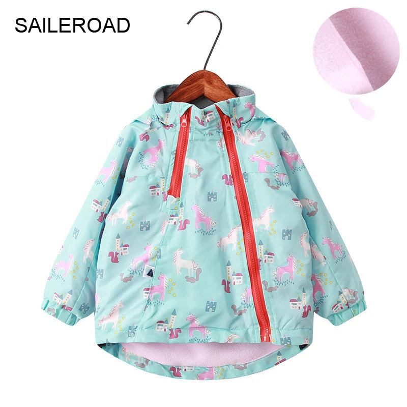 

SALEROAD2020 Late Autumn & Early Winter Jacket for Baby Girls 2-9Years Children Outwear Fashion Hoodie Trench Coat for Kids Girl