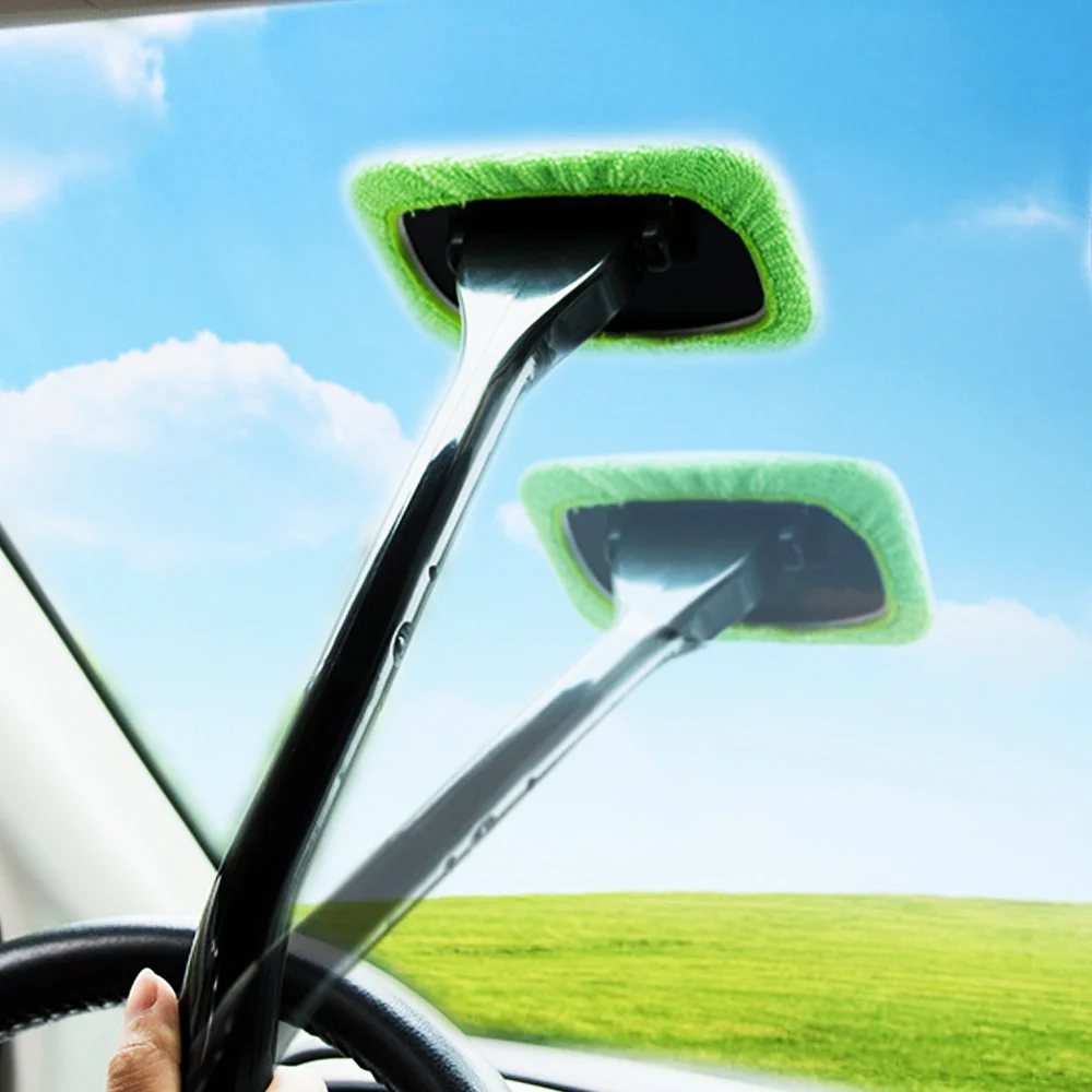 Съемная щетка из микрофибры для очистки лобового стекла автомобиля с тканевой