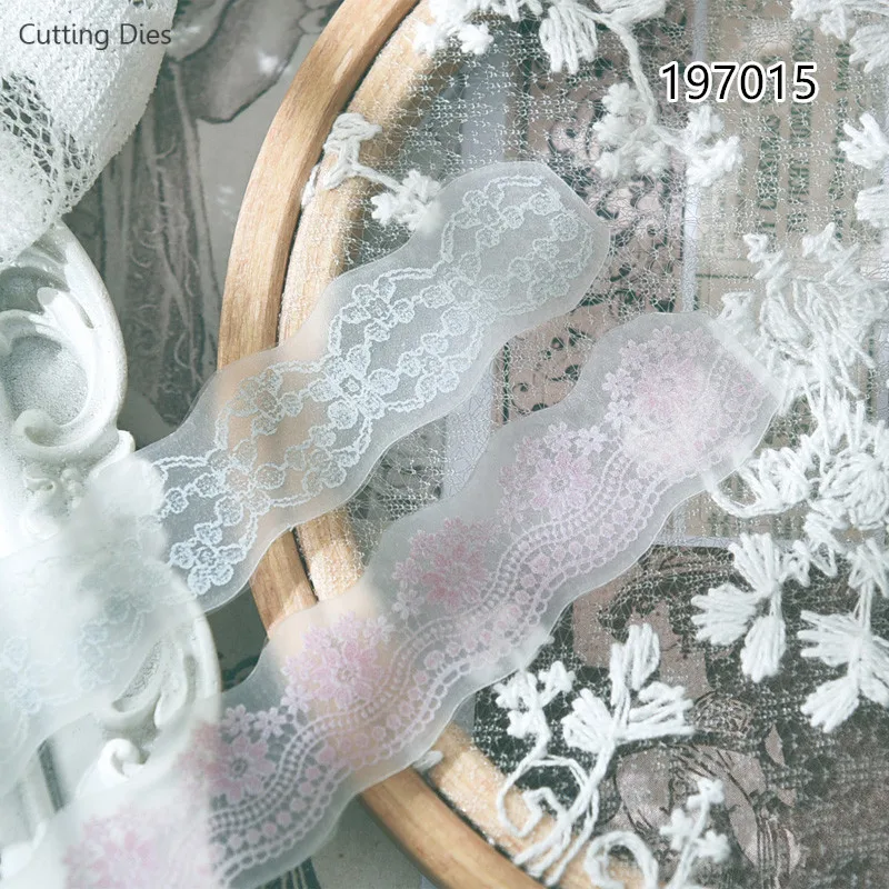 2019 новая белая кружевная веленевая Писчая Бумага высечки для Diy Изготовление