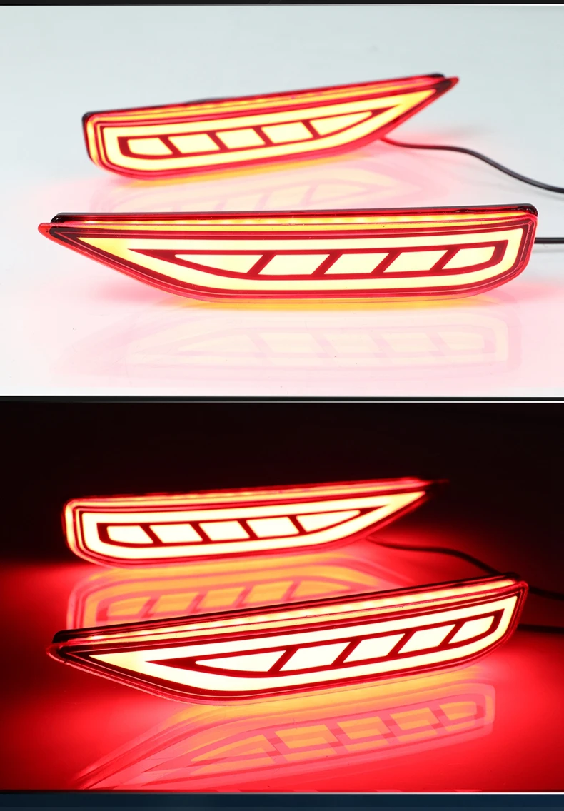 Smoke Lens Rear Bumper Reflector Light For Mitsubishi Xpander 20117 2018 2019 Car Tail Light Brake Flow Sigal Lamp Accessories images - 6