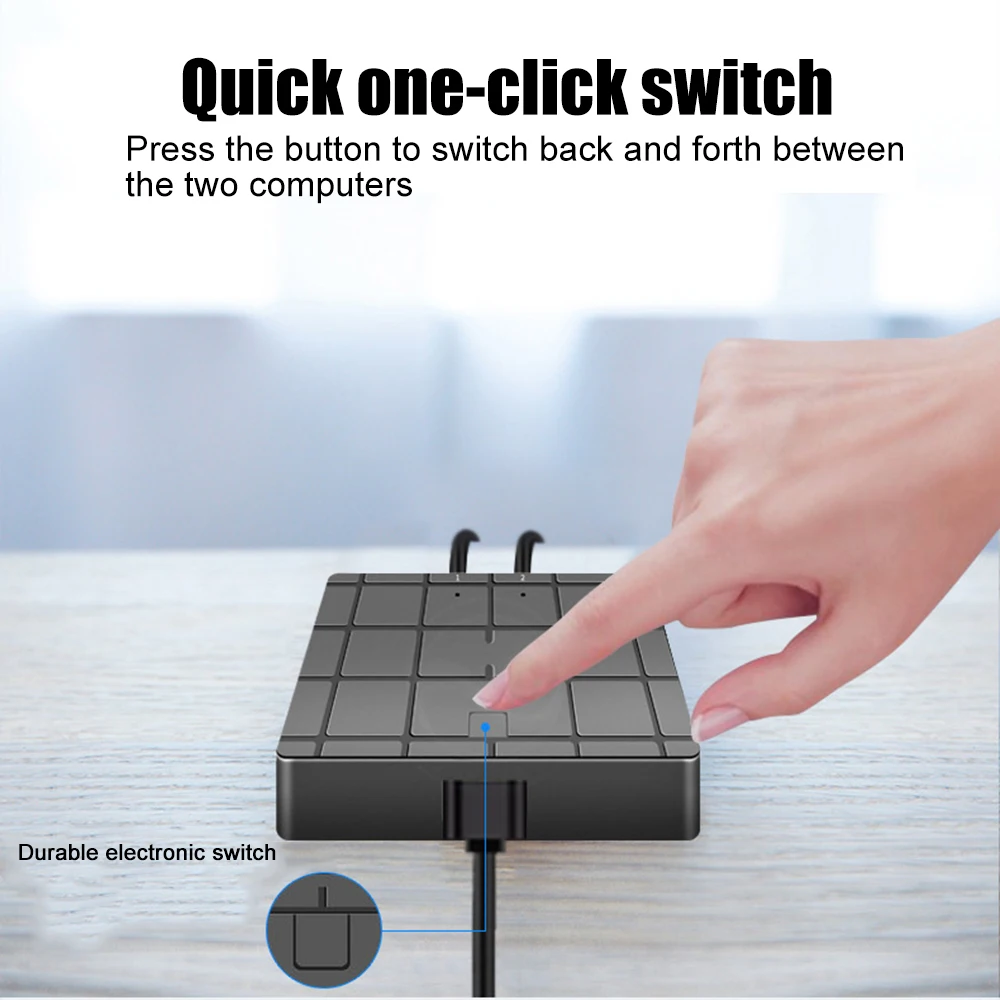 

2 Ports USB 2.0 Sharing Switch Switcher Adapter Box For PC Printer Scanner Mouse Keyboard Mobile Hard Disk