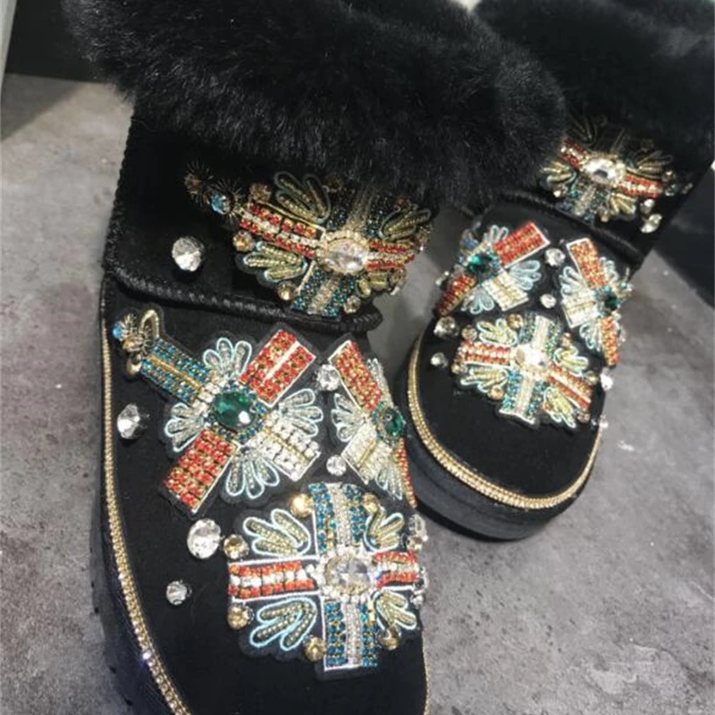 Оригинальные самодельные тяжелые наклейки Стразы на одежду бейдж из кроличьего