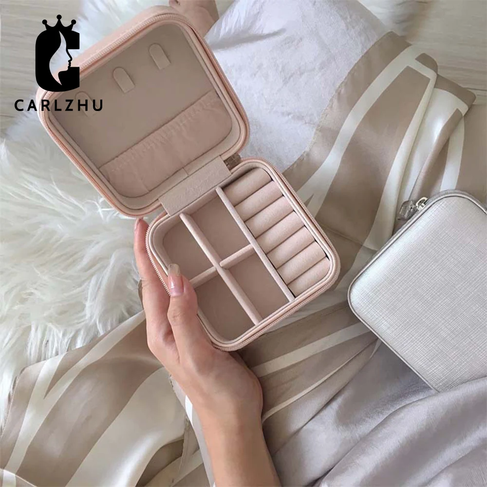 Органайзер для ювелирных изделий из искусственной кожи дорожный портативный