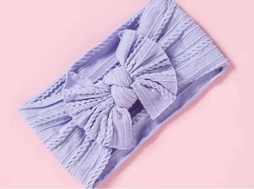 Футболки для новорожденных и детей вязаный нейлоновый детская чалма повязка на