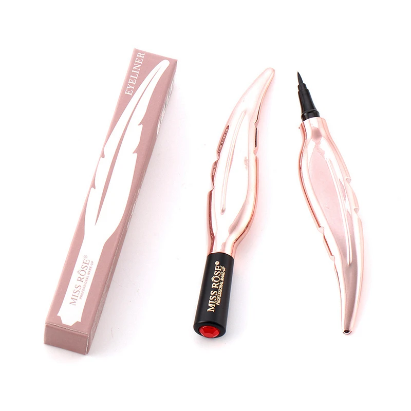 Жидкая Водонепроницаемая подводка для глаз долговечная тонкая Черная Подводка