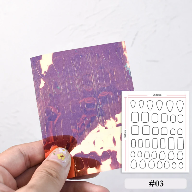 1 лист новинка наклейки для дизайна ногтей в виде сердца Авроры | Красота и