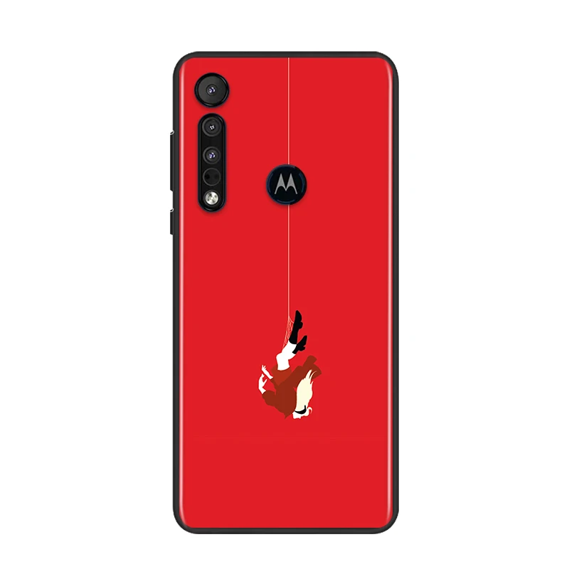 

Spiderman logo Marvel For Motorola G9 G8 G Edge One E7 E6 Power Lite Marco Hyper Fusion Plus Play Black Phone Case
