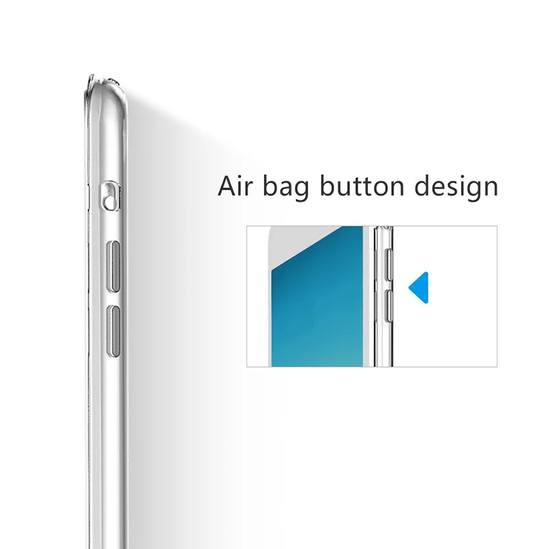 Прозрачный прозрачный кремний TPU чехол для iPad Mini 2 3 4 Чехол Air тонкий планшета pro 10