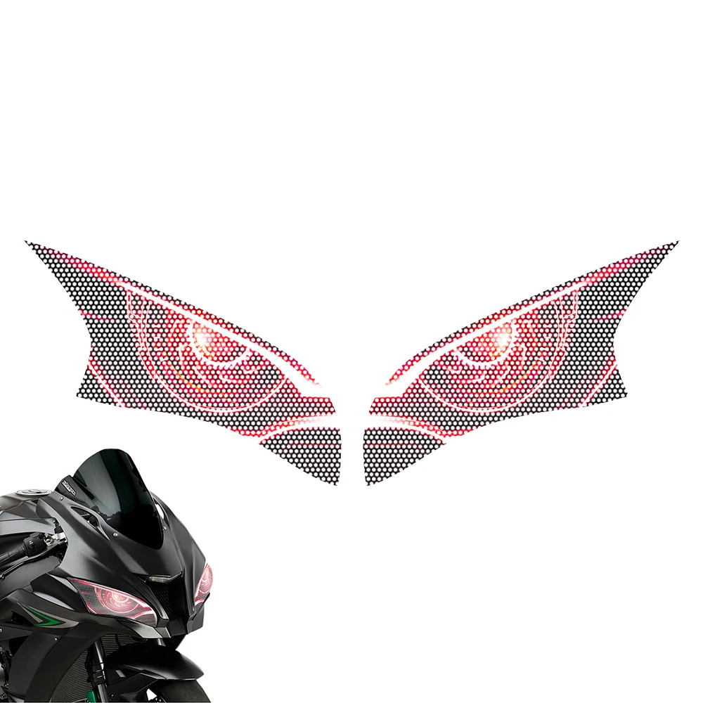 Защитная Наклейка на фары для капор Для Кавасаки ZX10R углеродный 3D ADESIVI накладка наклейка эмблема налобный фонарь