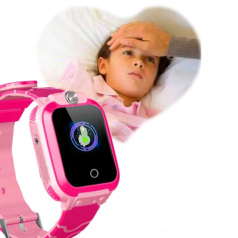 New Q20 Temperature Measurement Smart Watch for Kids GPRS Tracker Press Sn Waterproof Android IOS | Электроника