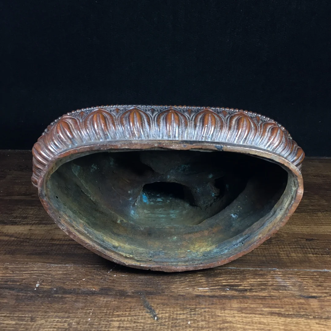 

Home Decor 12" Tibet Buddhism Old Bronze Cinnabars Great Buddha Tathagata Medicine Buddha Amitabha Enshrine the Buddha