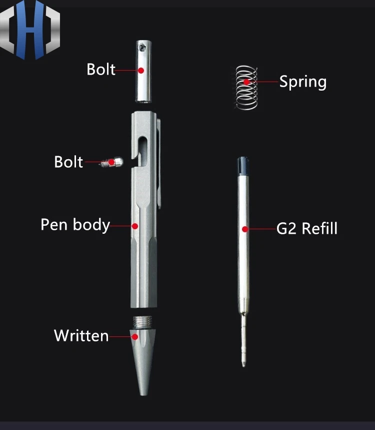 Оригинальная тактическая ручка TC4 из титанового сплава для самообороны