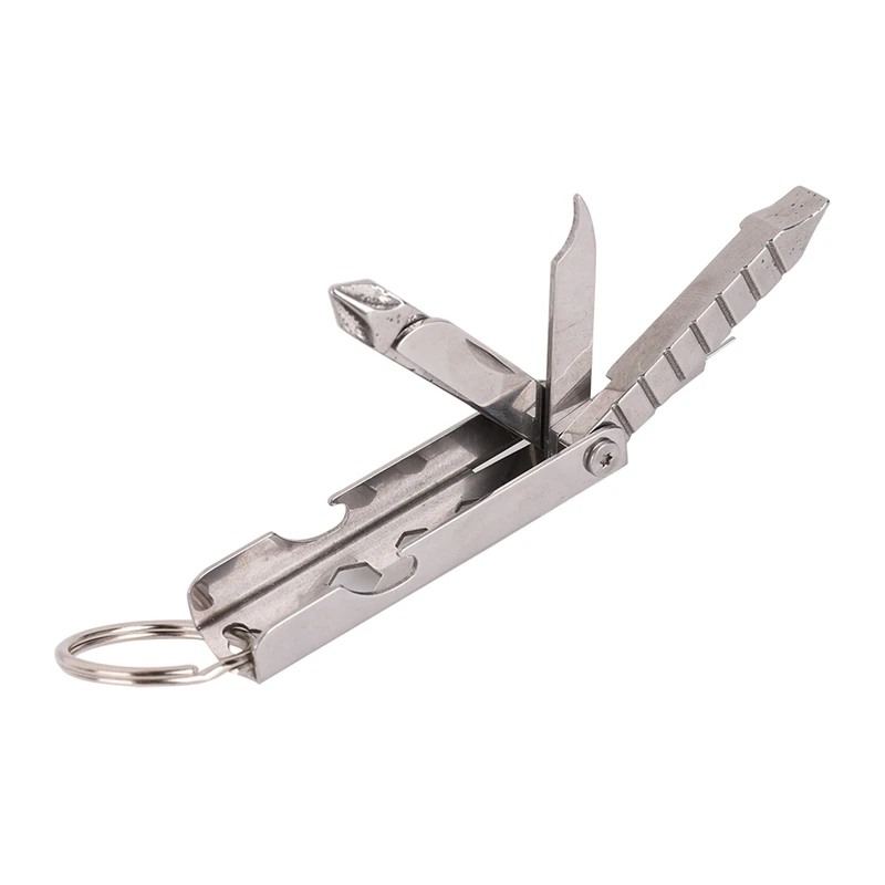 Multifunctional EDC Mini Portable Stainless Steel Screwdriver Phone Holder File Outdoor Repair Tools Accessories Bottle Opener | Спорт и