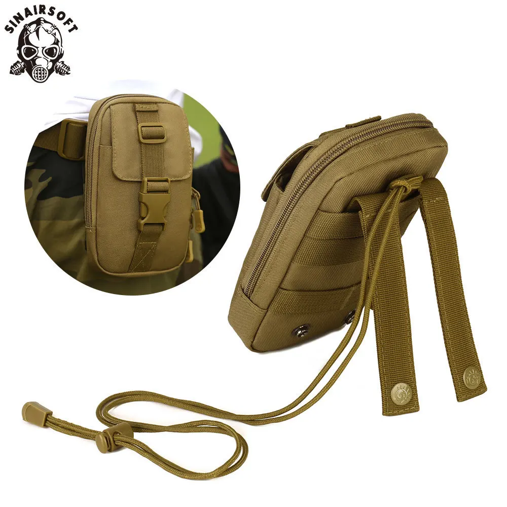 SINAIRSOFT многофункциональные тактические сумки Molle, уличная поясная сумка, военная сумка на плечо, водонепроницаемый нейлоновый поясной ремень, сумка для инструментов EDC