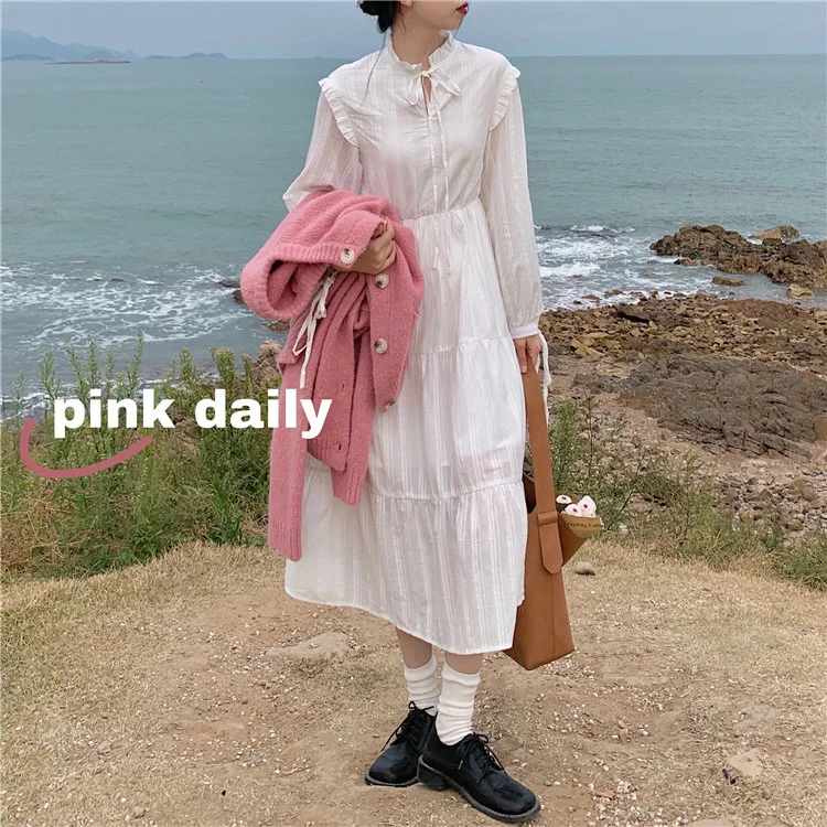 Кардиган Unif мягкий восковой белый нежный тонкий розовый вязаный кардиган свитер