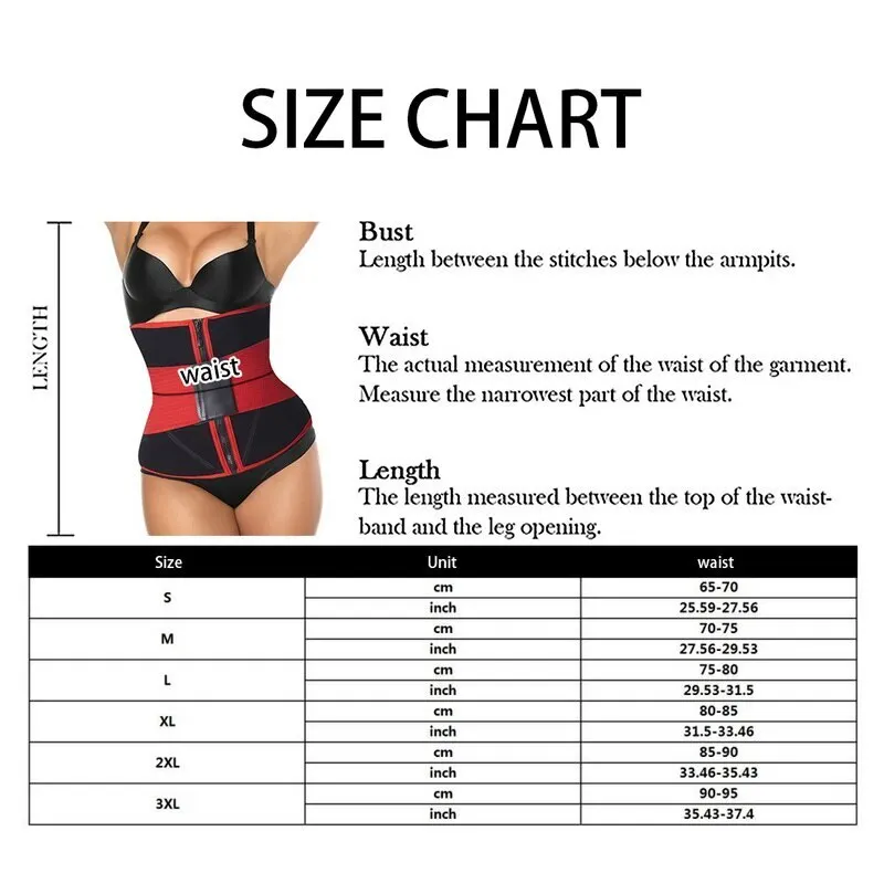 

New Fashion Women Waist Trainer Corset Sweat Belt Weight Loss Cincher Body Shaper Workout Fitness Burning Girdle Belt Shapewear