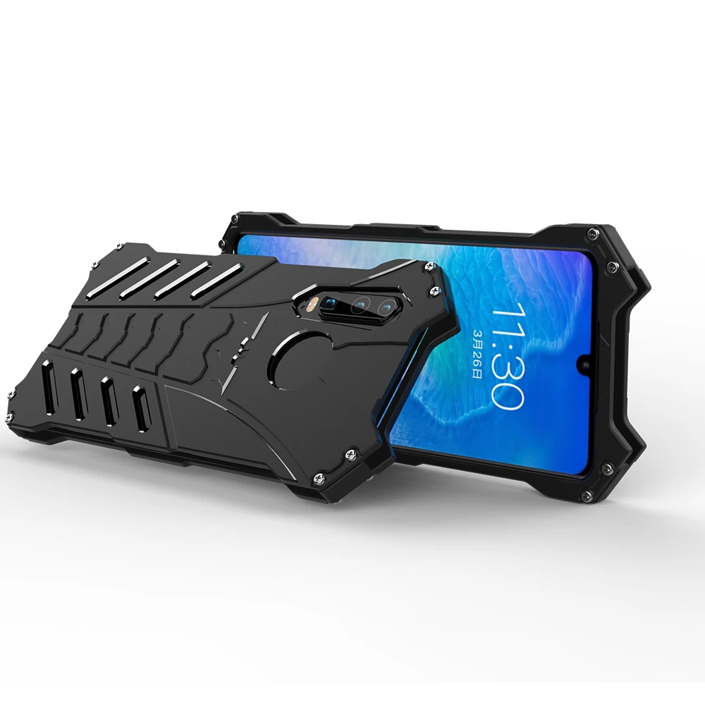 Чехол для Huawei P30 P20 Pro Lite Роскошный Алюминиевый металлический чехол сверхпрочный