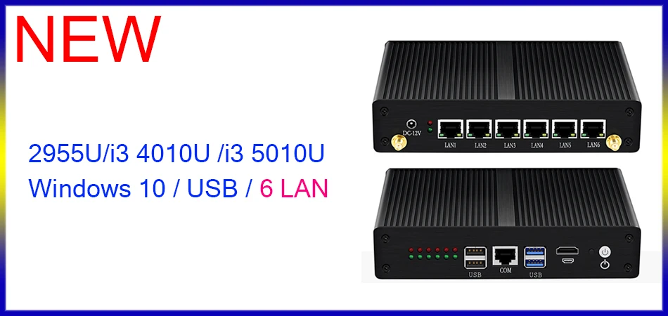 HLY Мини ПК Core i5 4210Y Pentium 4405U Мини компьютер 2955U безвентиляторный ПК Windows 10 Настольный VGA HDMI Wifi USB3.0