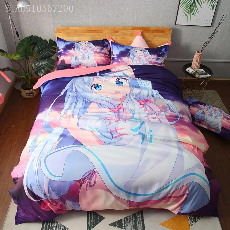 Набор постельного белья для взрослых 2/3 штук Izumi Sagiri персонаж аниме 3d