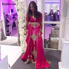 Smileven Pakistan вечерние платья, сексуальные шифоновые платья на выпускной в африканском стиле с шалью, Длинные вечерние платья размера плюс