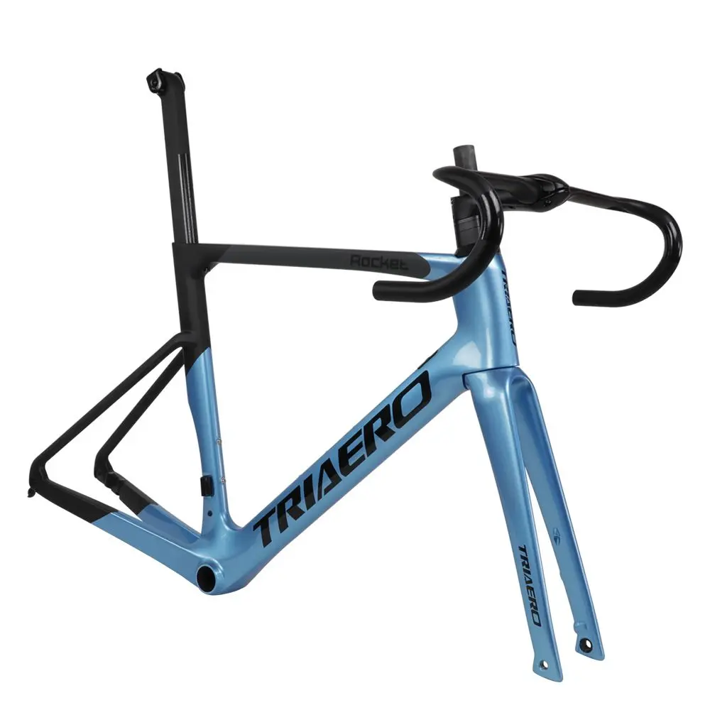 Ican Aero Carbon Racefiets Fietsframe Schijfrem Fiets Frameset Met Aero  Stuur
