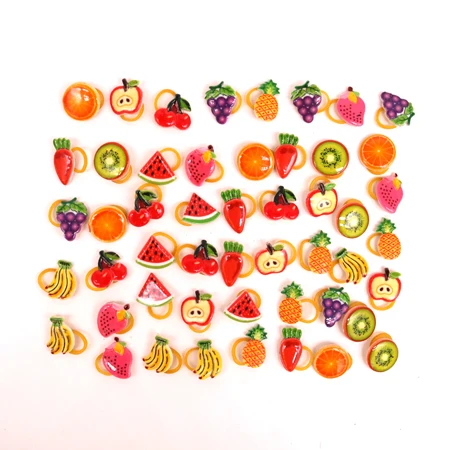 fruit patterns 100 шт./лот, милые мини-банты для собак, очаровательные полимерные аксессуары для собак, бант для ухода за питомцами, товары для домашних животных - Цвет: fruit patterns