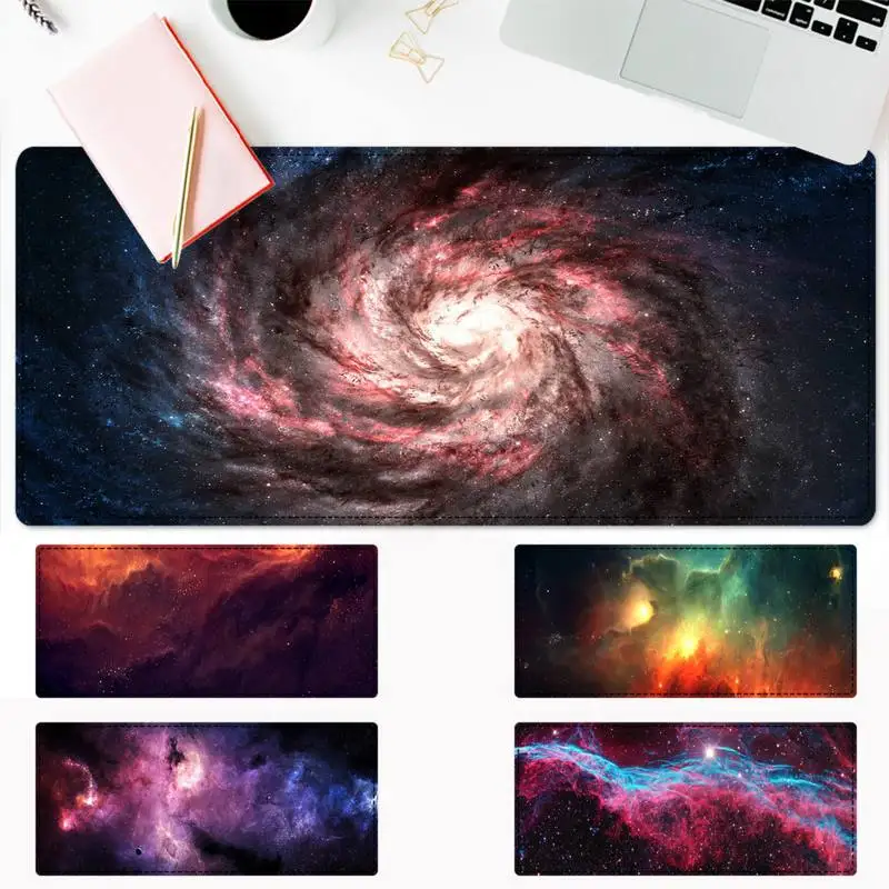 

Trendy Starry Sky Nebula Mouse Pad Laptop PC Computer Mause Pad Desk Mat For Big Gaming Mouse Mat For Overwatch/CS GO