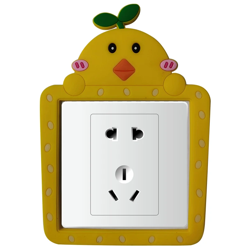 

Switch Stickers 3D cover New Design Room Decor 3D Silicone On-off Switch Sticker Luminous Switch Outlet Wall Sticker