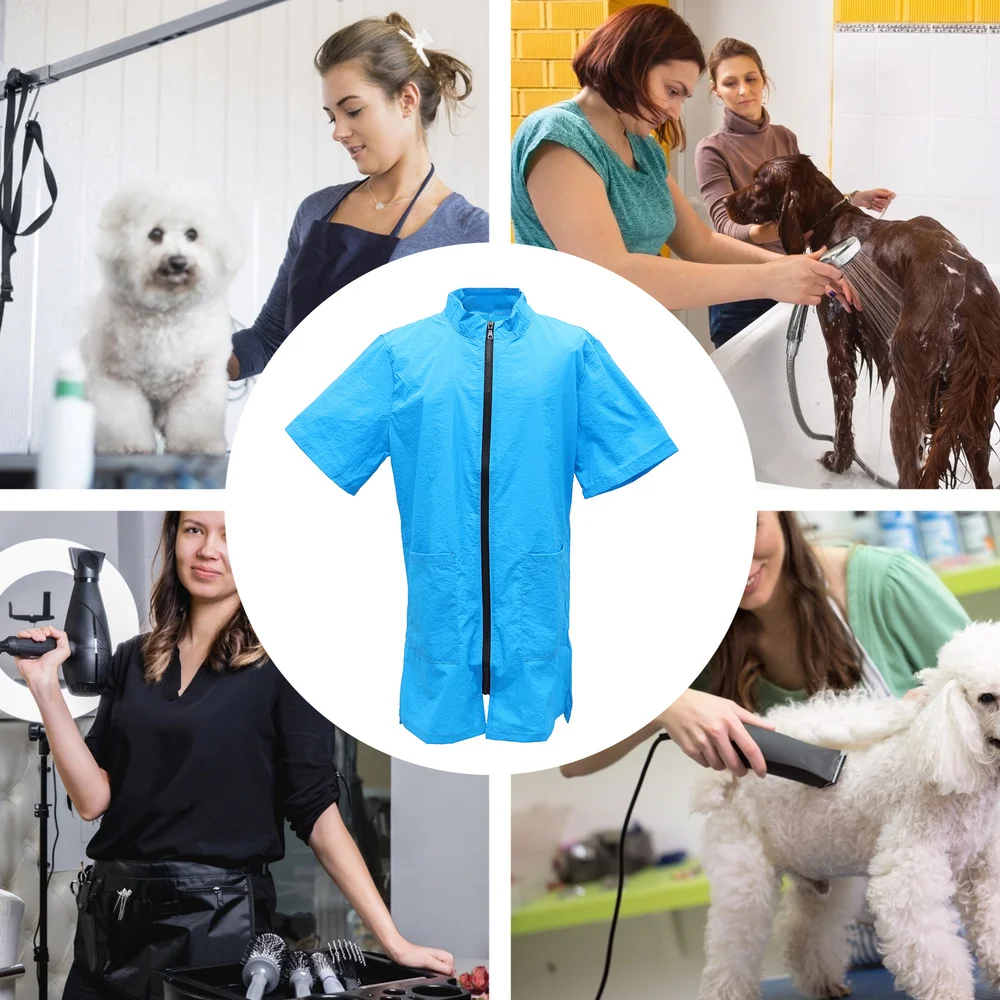 

1pc Pet Groomer Overalls Pet School Overalls Waterproof Anti-static Apron