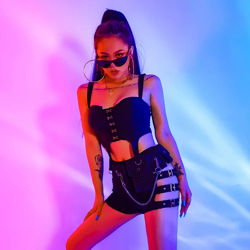 

Women DjDs Performance Clothing New Jazz Dance Costumes Nightclub Sexy Dj Gogo Stage Costume Women Pole Dance Rave Clothes