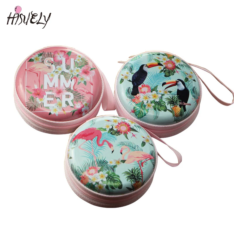 Кошелек для мелочи с фламинго девочек простой милый миниатюрный женский