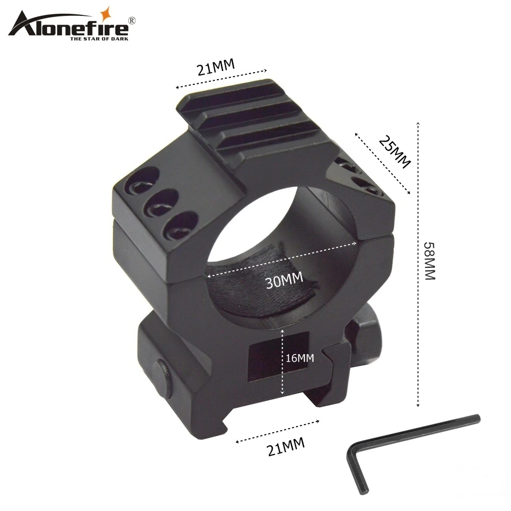 Кольцо Alonefire MD3014 30 мм 21 Вивер рельсовое крепление адаптер для тактических огней
