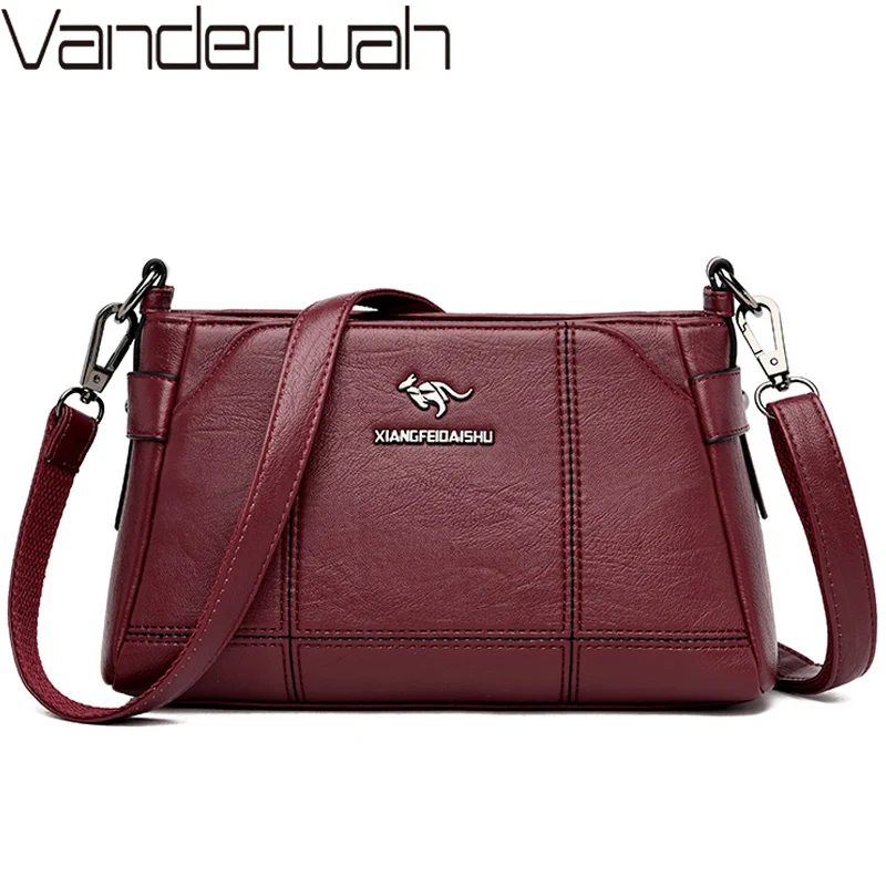 Роскошные мягкие кожаные сумки женские мессенджеры дизайнерские винтажные