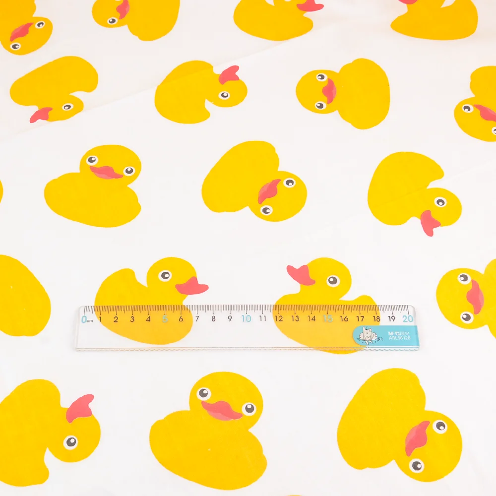 Желтые утки хлопчатобумажной ткани домашний текстиль лоскутное шитье ткань