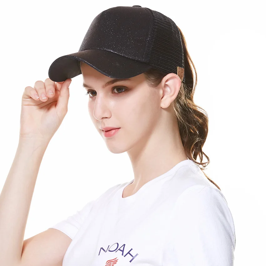 Бейсболка WELROG с блестками женская модная воздухопроницаемая Кепка-Снэпбэк от