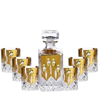 7 pcsset top quality home crystal whiskey decanter set luxury whiskey glass for liquor scotch bourbon 210311 03