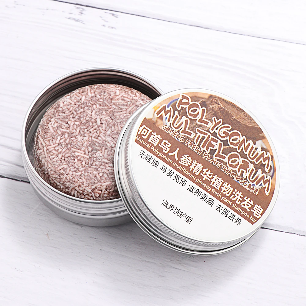 1 предмет горца эссенция волосы потемнение шампунь кускового мыла натуральная