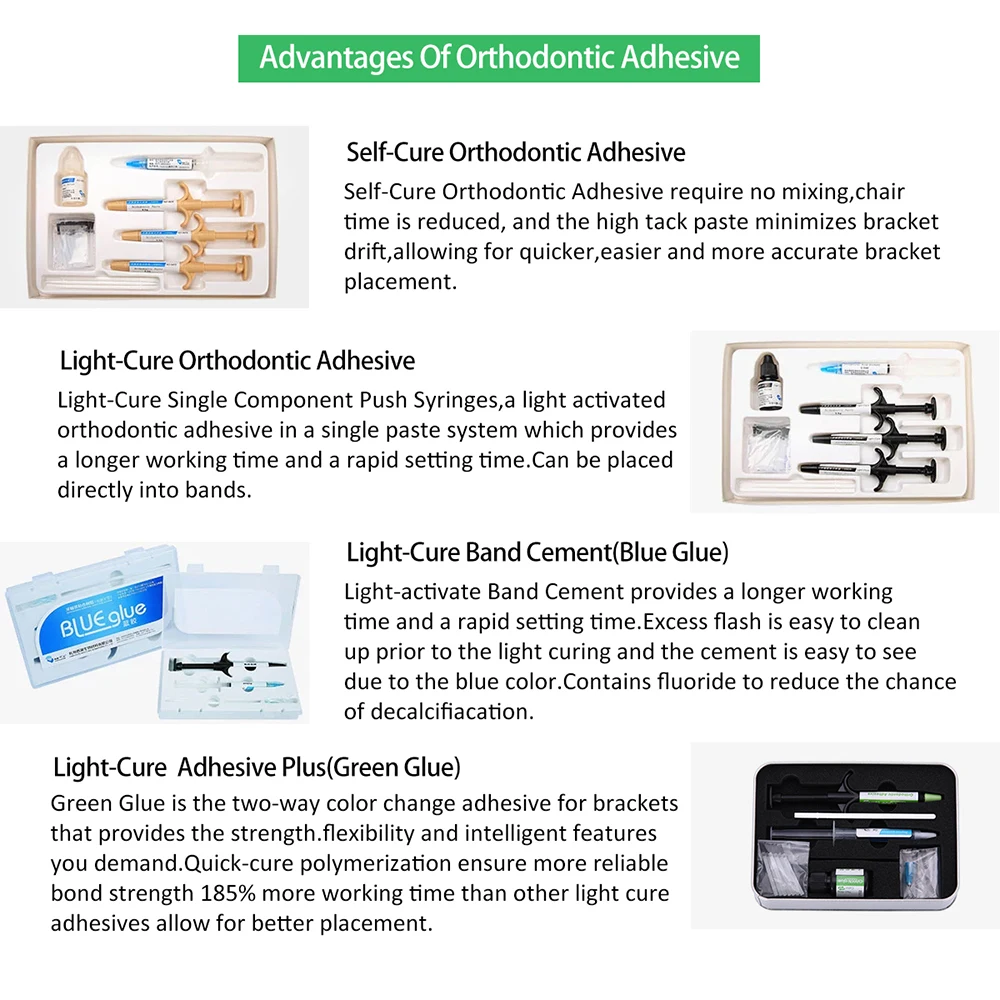 Стоматологический ортодонтический клей светильник комплекте