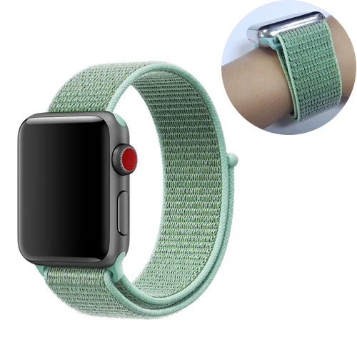 12 Ремешок для спортивных часов для apple watch, ремешок 42 мм, 38 мм, версия apple watch 5/4/3/2/1 наручных часов iwatch, ремешок 44 мм 40 мм двухслойный нейлоновый переплет ремешок для часов - Цвет ремешка: 12
