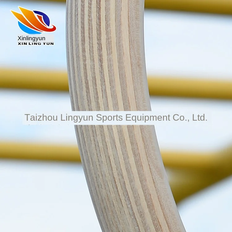 Новые деревянные 28 мм упражнения фитнес гимнастические кольца для тренажерного