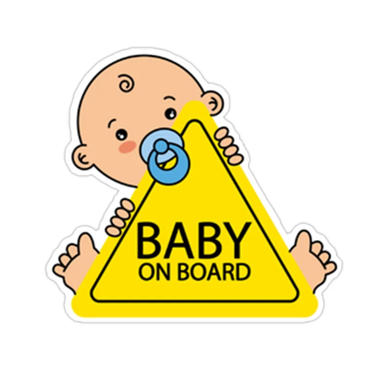 

Baby on Board PVC Car Stickers Tuning Cartoon Window Decals Automobiles Decoration Personalized Bomb Ornament15x15cm