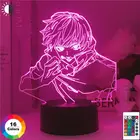аниме магическая битва фигурки Новейший светодиодный ночник аниме juютсу Kaisen Inumaki Toge, 3D ночник для спальни, Домашний Настольный декоративный светильник, детский подарок, акриловая настольная лампа