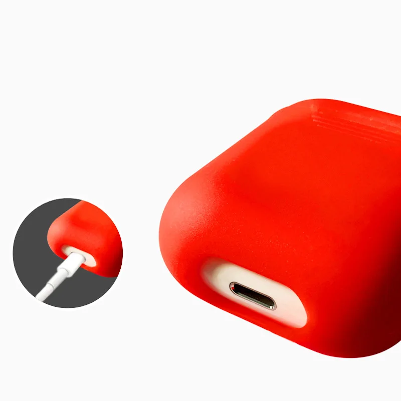 Mini Soft Silicone Case For Apple Airpods Shockproof Cover AirPods Earphone Cases for Air Pods Protector | Электроника