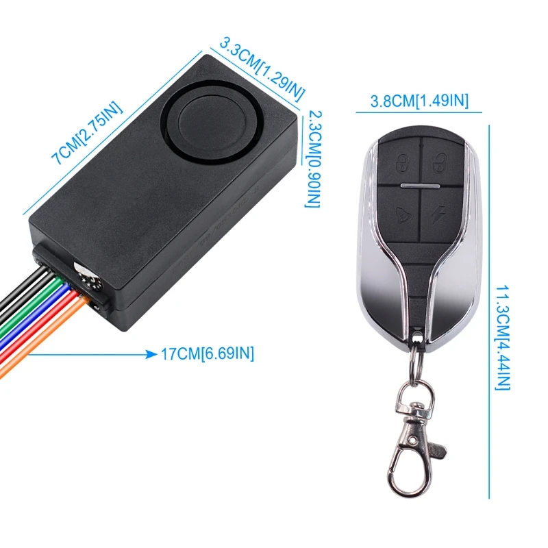 

2021 New 48~75V Motorcycle Alarm Engine Anti-Theft Alarm Locks Smart Induction Wireless Remote Control With Remote Controlers