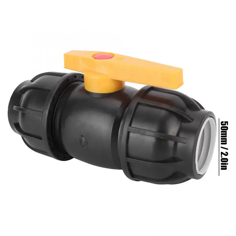 Соединитель шарового клапана диаметром 50 мм из полиэтилена фитинги для