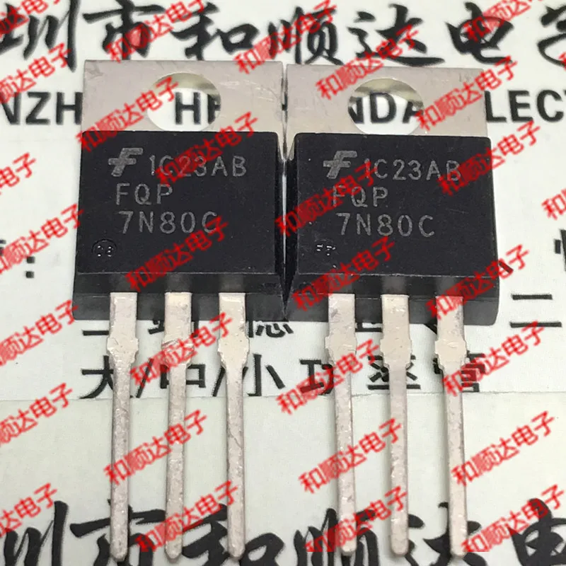 

10 шт. FQP7N80C TO-220 800V 7A